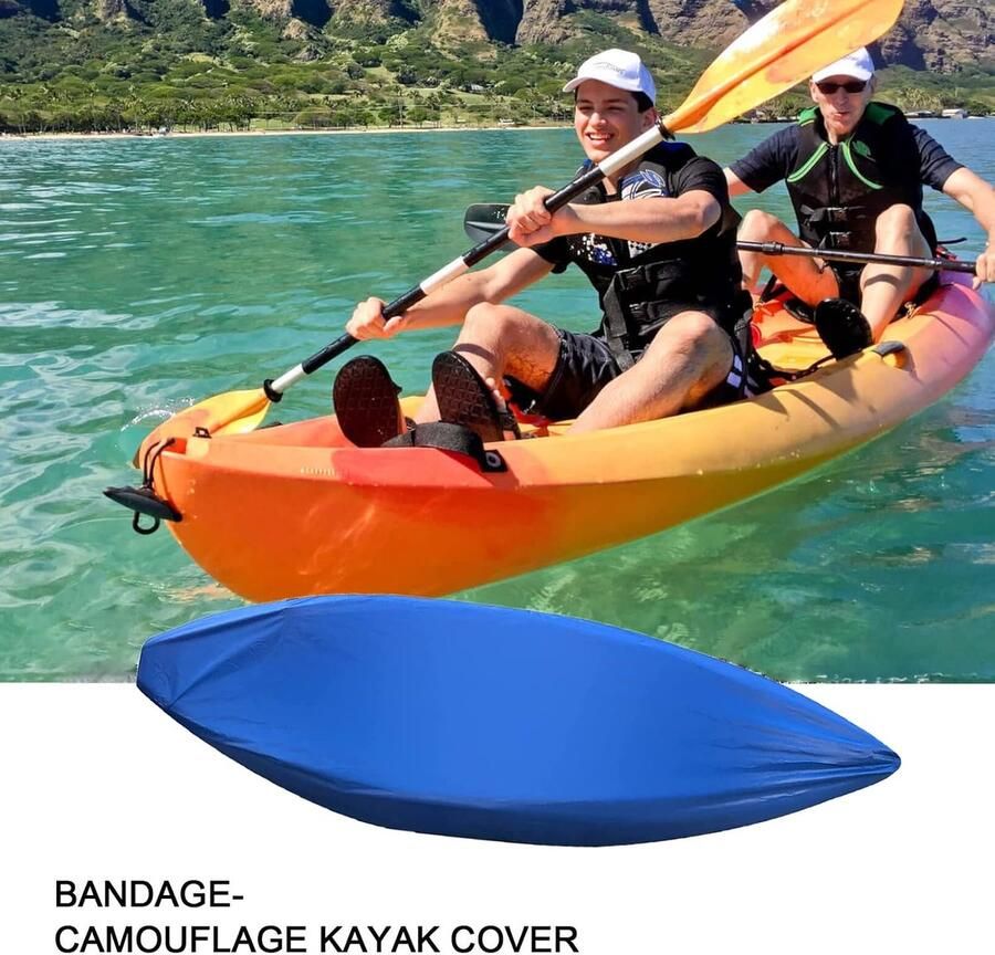 Universele Kajak-afdekking UV-bescherming Kajak-Kanu-afdekking waterdicht stofbeschermkap voor kano-boot 420D Oxford (4 1