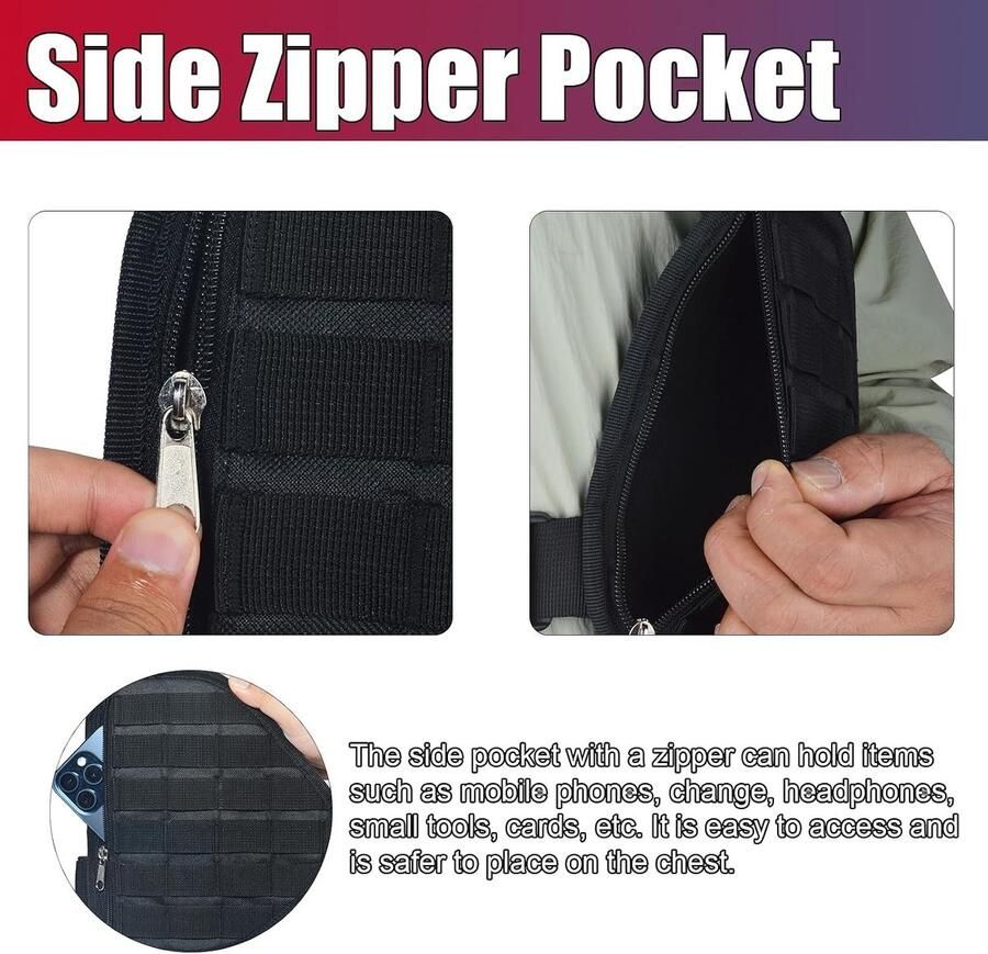 Universele Molle Tas van Nylon voor Outdoor Activiteiten Militair Hiking en Rugzakgebruik