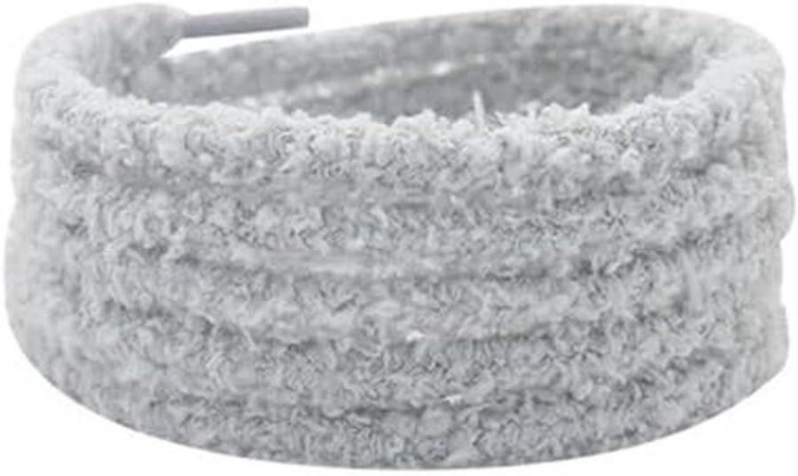 Universele pluche veters voor schoenen 8 mm ronde fuzzy veters 2 paar lengtes