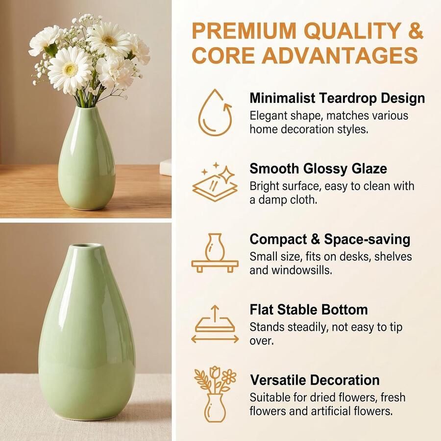 Vaas Kleine Enkele Stam Vaas Decoratieve Bloemen Tafelblad Centerpieces voor Home Decor Bruiloft Party Decoraties