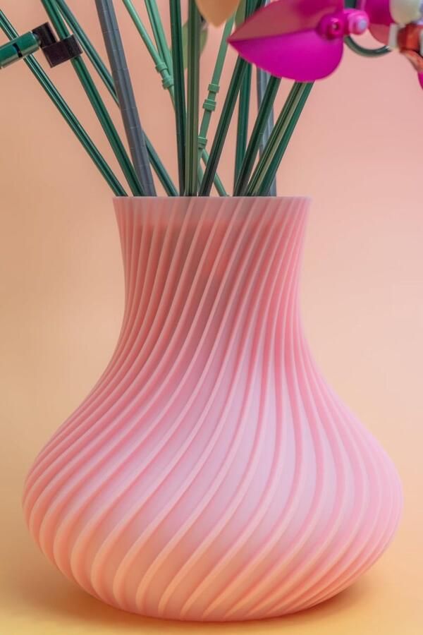Vaas met bloemen houder geschikt voor botanicals bloemen Maerc Design (Roze)
