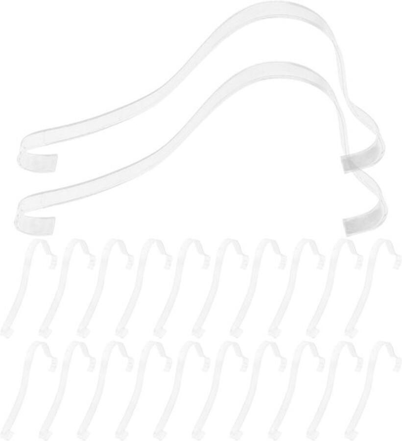 VALICLUD 20 stuks acryl schoenhouders transparant schoendisplay standaard elastische sandalen hoge hak sandalen organizer schoenspanner voor detailhandel en thuis