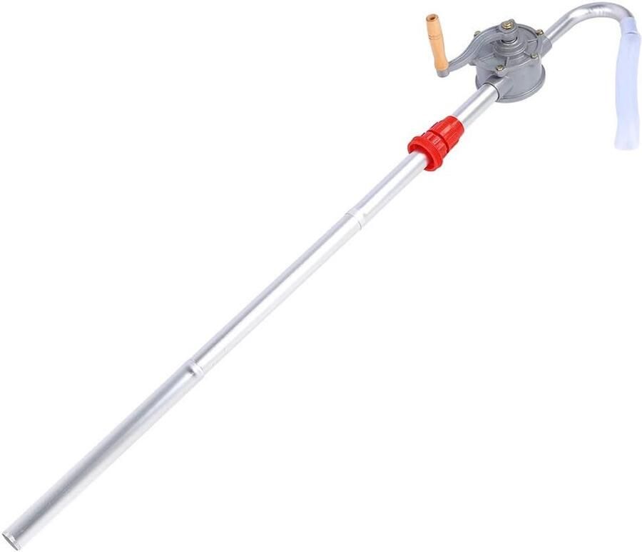 Vatpomp voor benzine kurbelpomp benzinepomp dieselpomp handpomp aluminiumlegering vatpomp olie 29L min handkurbel olievat vatpomp voor olie brandstof benzine dieselolie smeerolie