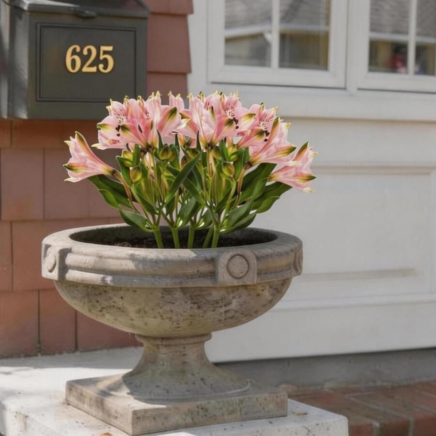 Vazen met spike decoratieve kunststof grafvazen voor kunstbloemen