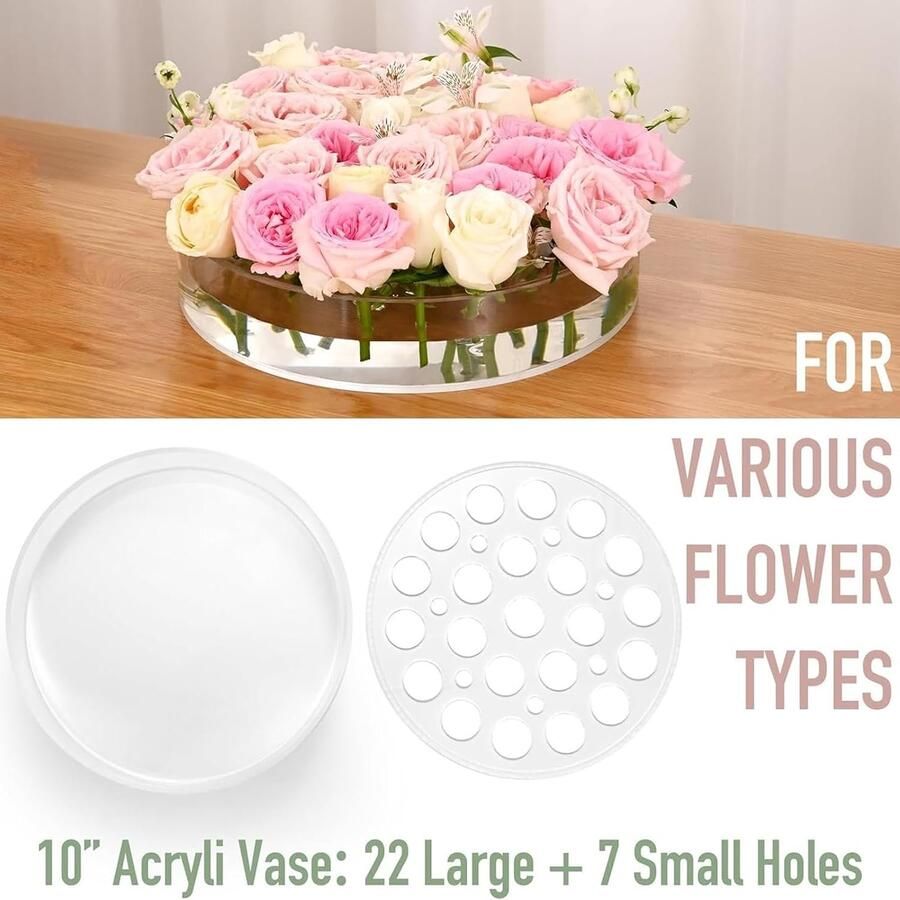 Acrylvazen ​​voor middenstukken Acrylvazen ​​voor bloemen Lekvrij