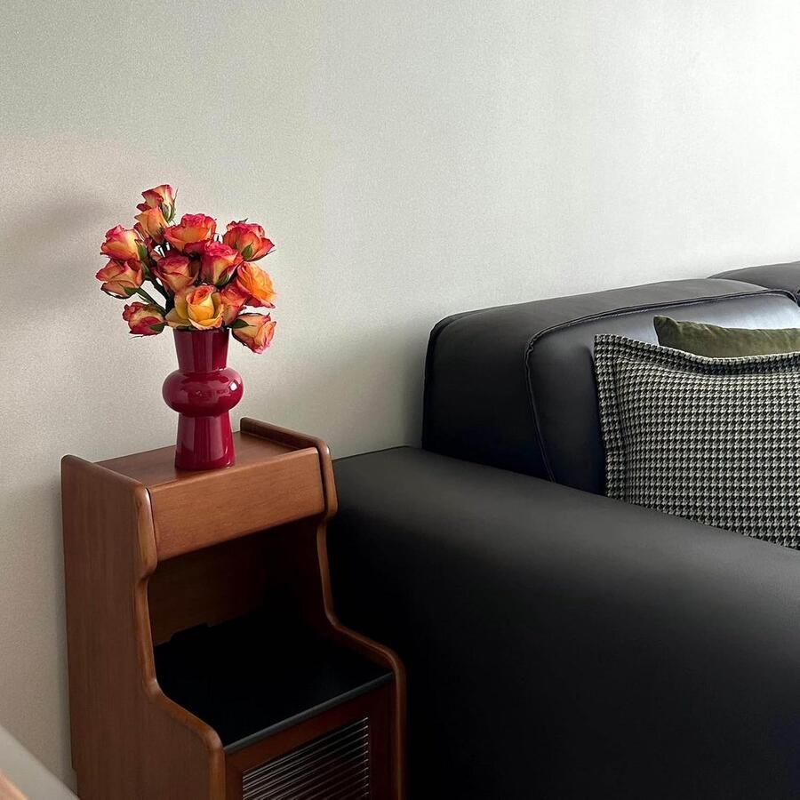 Vazen voor woondecoratie 7 8 inch herfst minimalistische bloemenvaas voor pampasgras (bordeaux)