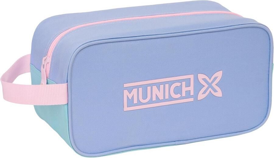 Veelzijdige Schoenentas voor Sport en School Voor Voetbal en Outdoor Blauw Lichtroze