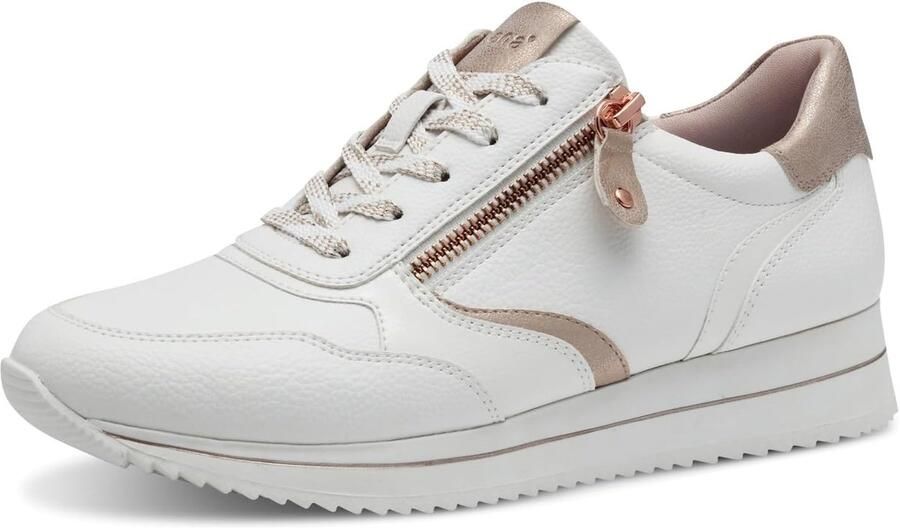 Vegan Dames Sneakers met Rits Comfortabele Lage Instap
