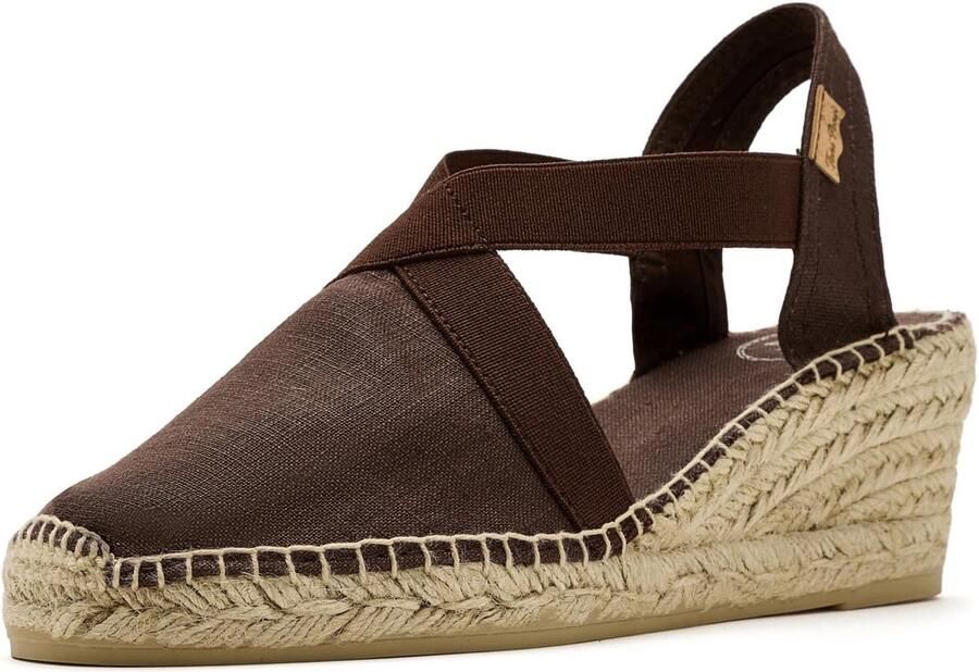 Vegan wedge espadrille for women by Toni Pons made of cotton