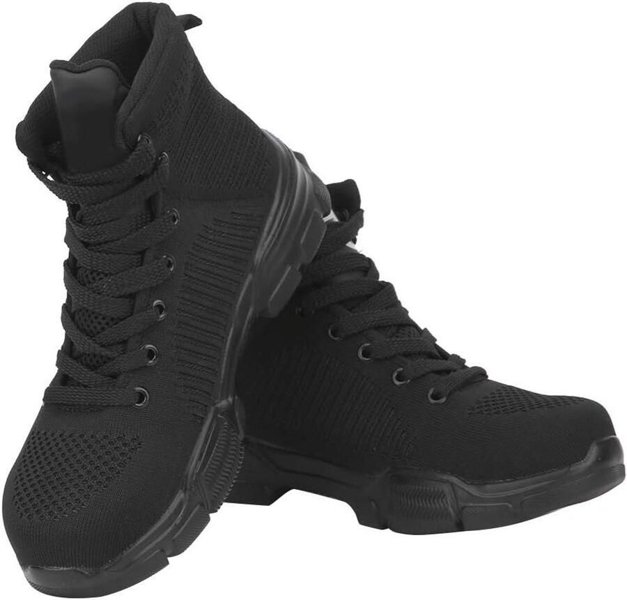 Veiligheidsschoenen Heren Stalen Neus Hoge Schoenen Ademend Wandelschoenen Outdoor Licht Lekvrij Anti-Fracade