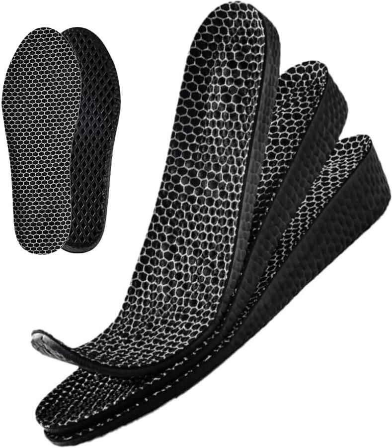 Verhogende Inlegzolen voor en Ade de Inlegzolen met Massagepunten en Voetboogondersteuning Verhoging voor Sneakers 37-38)