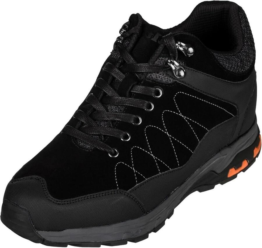 Verhoogde Heren Schoenen Met Onzichtbare Hakverhoging Suède Vetermodel