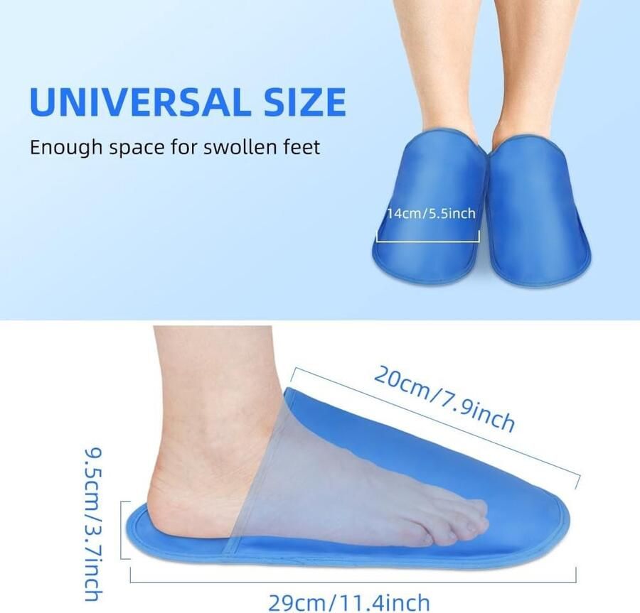 Koel Slippers voor Chemotherapie en Gezondheidsproble Ideaal voor Plantar Fasciitis Diabetische Voeten en Opgezette Voeten (1 paar)