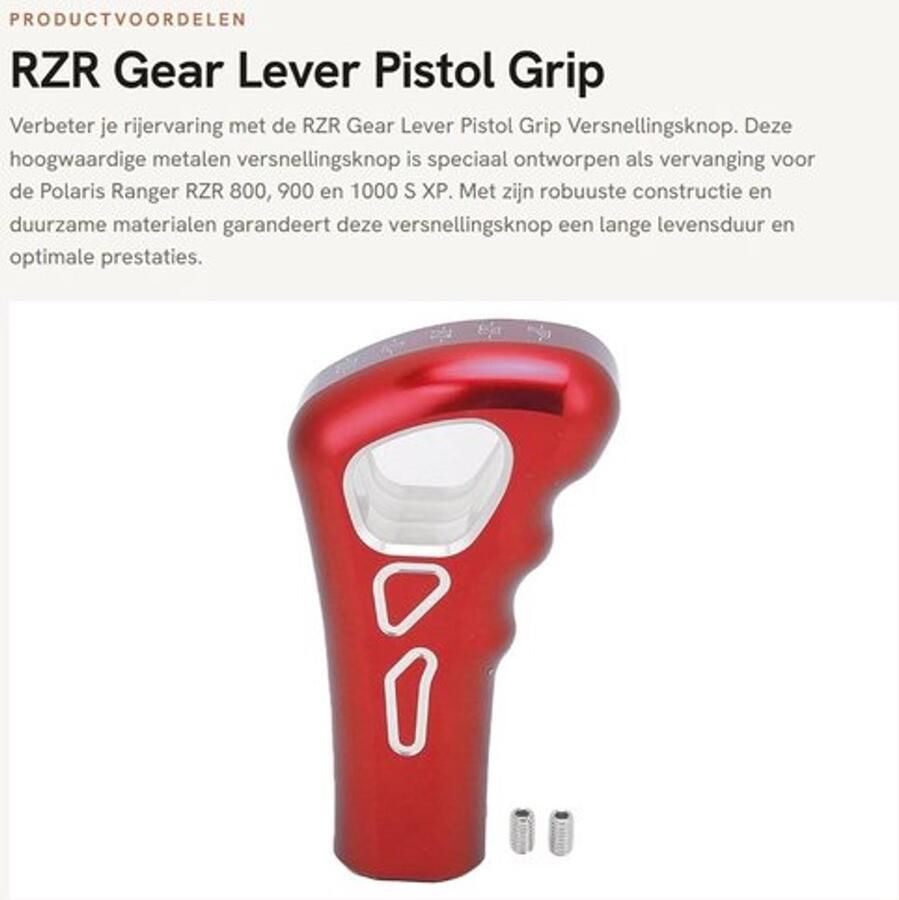 Versnellingspook Hoes Hoogwaardige Metaal Pookknop Versnellingspook Knop Universeel Polaris Ranger RZR Robuust en Duurzaam Versnellingsknop