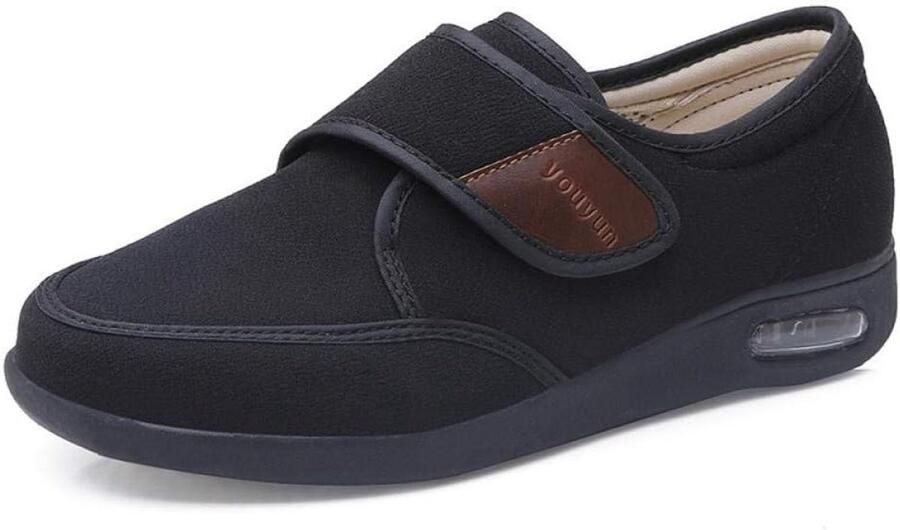 Verstelbare Diabetische Schoenen voor Oedeem en Zwelling Warme Gezondheidsschoen met Klittenband voor Ouderen
