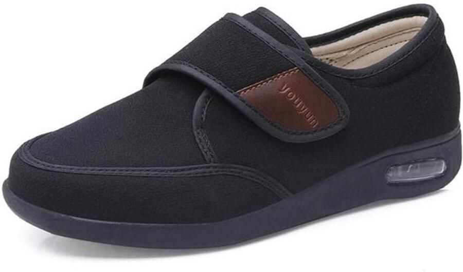 Verstelbare Diabetische Schoenen voor Oedeem en Zwelling Warme Gezondheidsschoen met Klittenband voor Ouderen