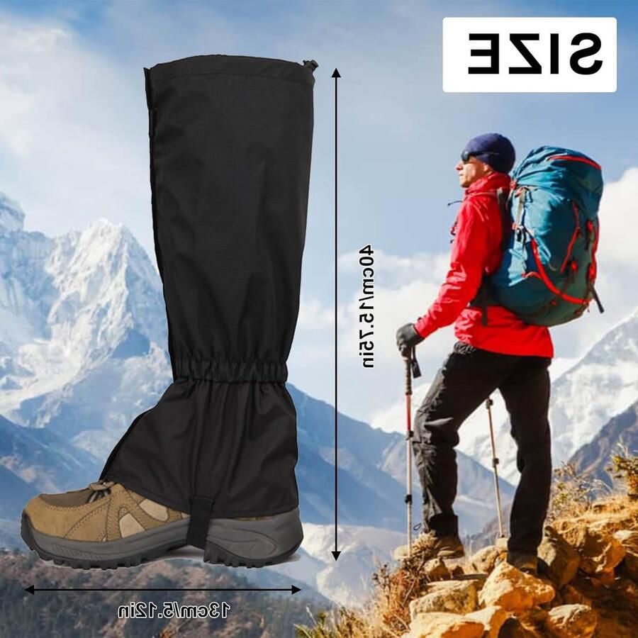 Verstelbare en ade de outdoor gaiters voor wandelen waterdicht en stofdicht ideale beenbescherming voor sneeuw en modder