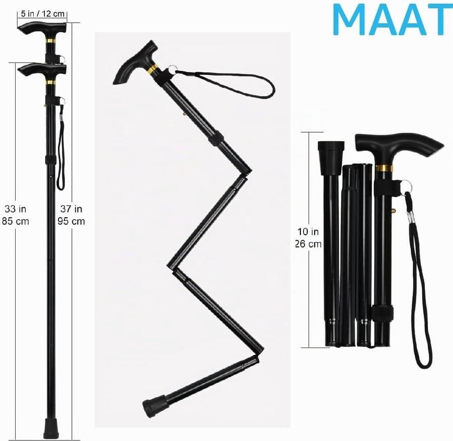 Verstelbare en Opvouwbare Wandelschoenen voor Nordic Walking Geschikt voor nen en Senioren