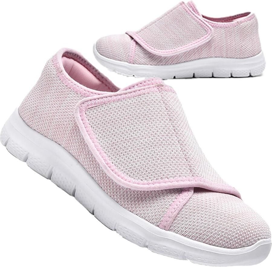 Verstelbare Extra Brede Comfort Schoenen voor Gezwollen Voeten Dames