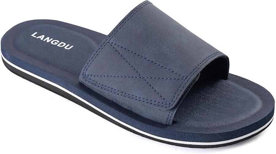 Verstelbare Heren Sliders Lichtgewicht Slipper Sandalen
