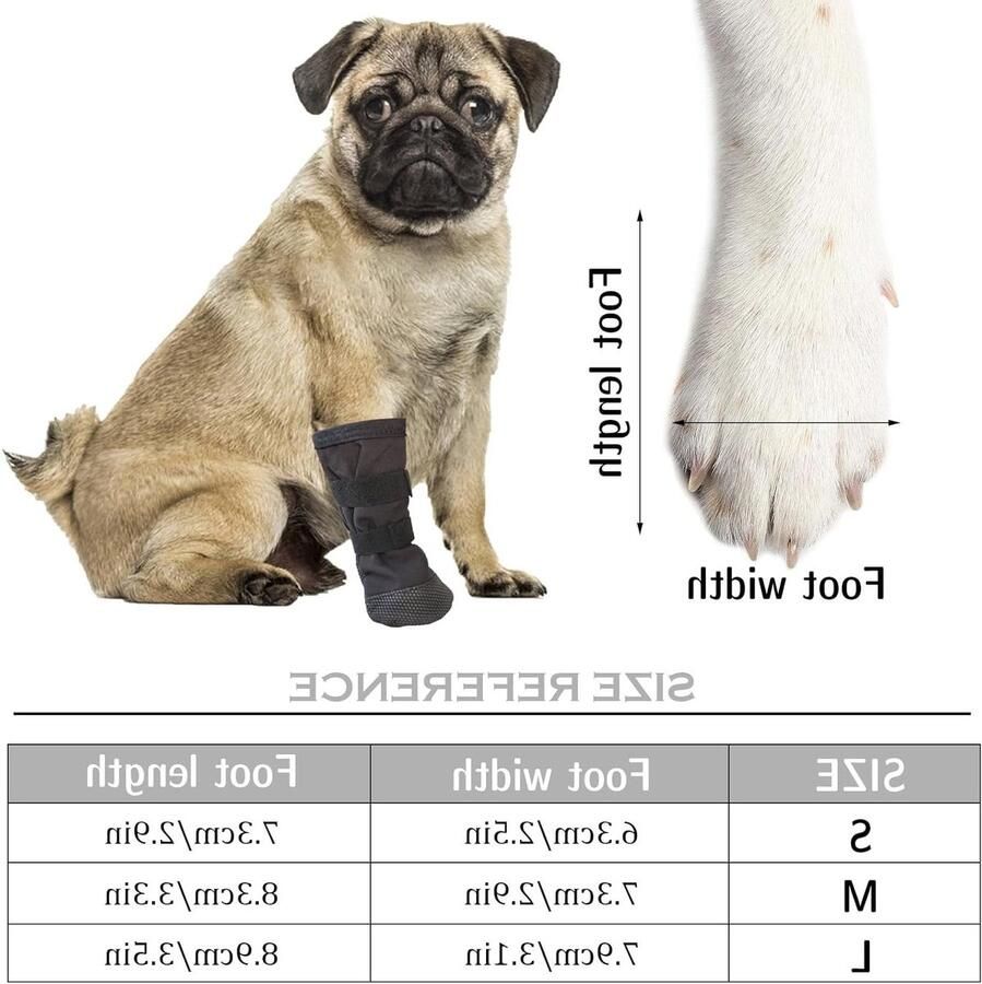 Verstelbare hondenlaarzen met klittenband antislip en ade d ontwerp voor binnen en buiten ideaal voor kleine en middelgrote honden met wondjes