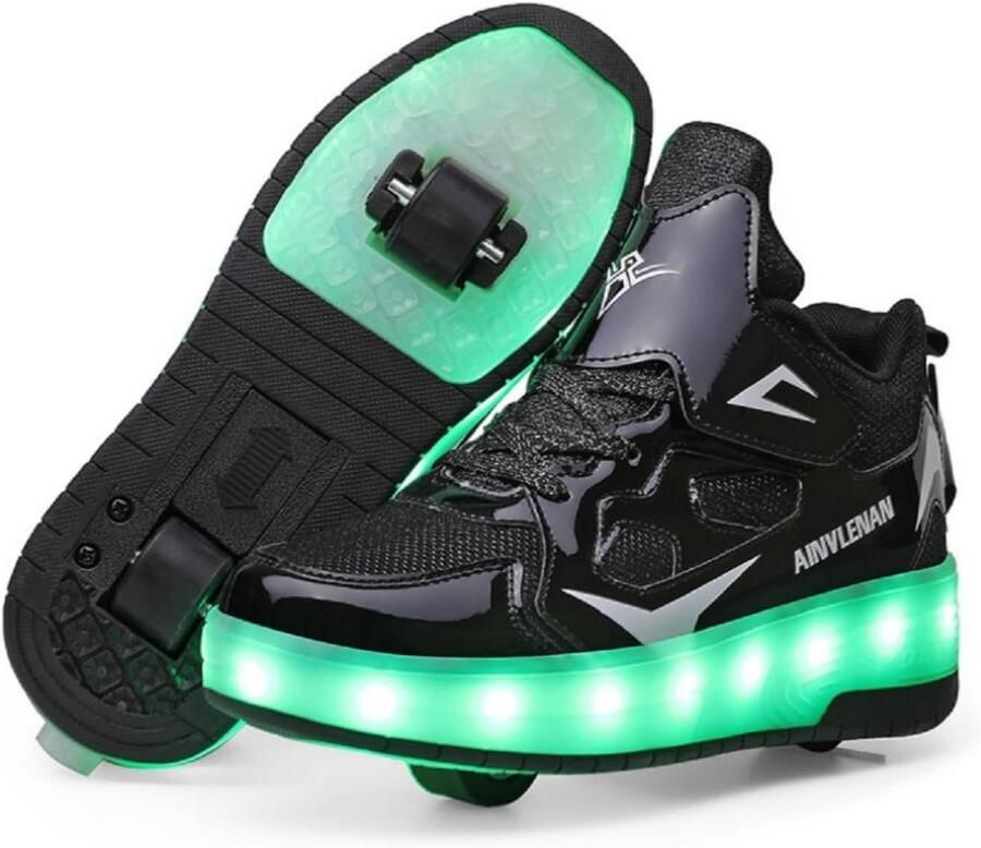 Kindersneakers met Wielen en Licht USB Oplaadbaar voor en