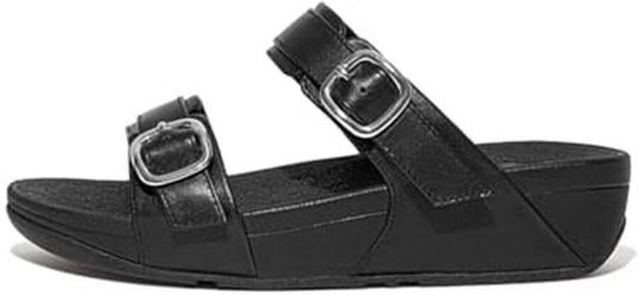 Verstelbare leren slippers voor dames