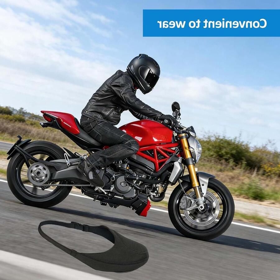 Verstelbare motorschoenbeschermer van neopreen overschoenen voor optimale motorbescherming zwart