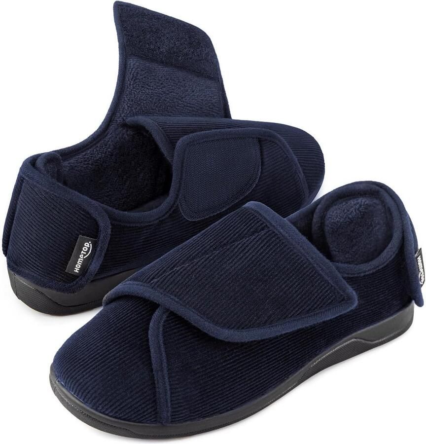 Verstelbare Muiltjes met Traagschuim voor Heren Ideaal voor Eelt Oedeem en Brede Voeten