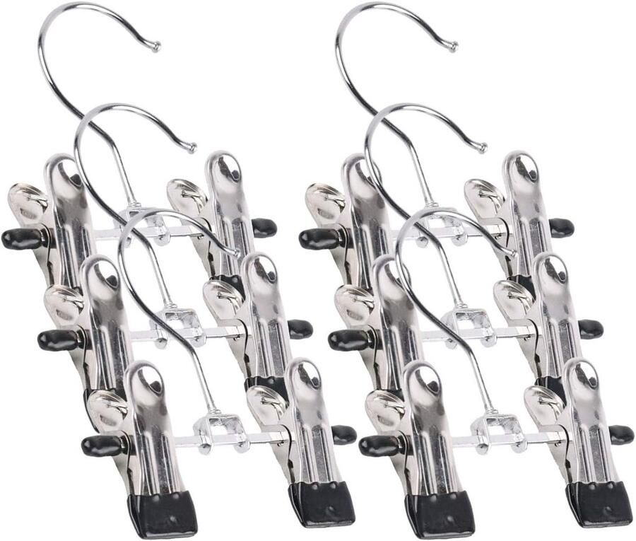 Verstelbare Schoenenhangers voor Laarzen en Sokken Ruimtebesparende Ophangclips en Organiser Set van
