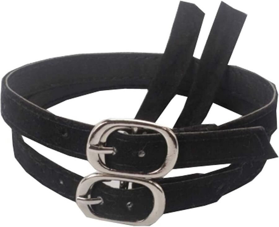 Verstelbare Schoenrie voor Hoge Hakken met Veters Zwart Nylon