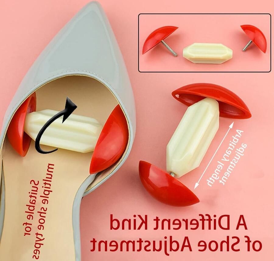 Verstelbare Schoenspanners Set van 4 Universele Mini Schoenversterker voor Leren Schoenen Laarzen en Hakken met Handbescherming Ideaal voor Sport- en Casual Schoenen