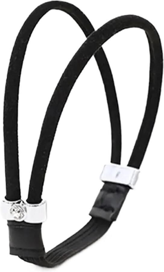 Vervangende Enkelrie Schoen Versieringen Schoenen Stabiliseren Antislip Band 2 Paar Zwart