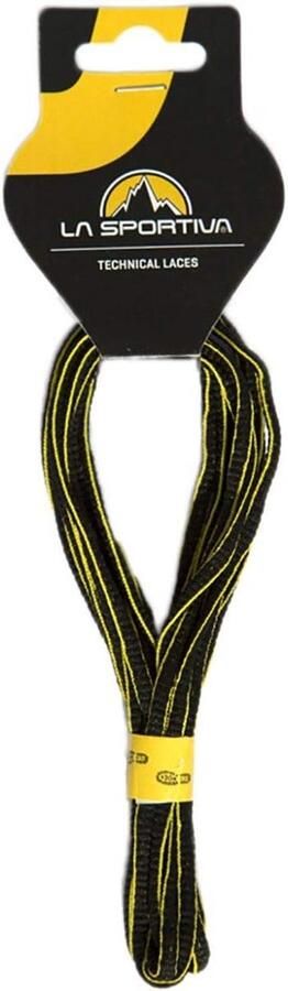 Mountain Running Schoenveters Zwart Geel Geschikt voor Trailrunning Schoenen