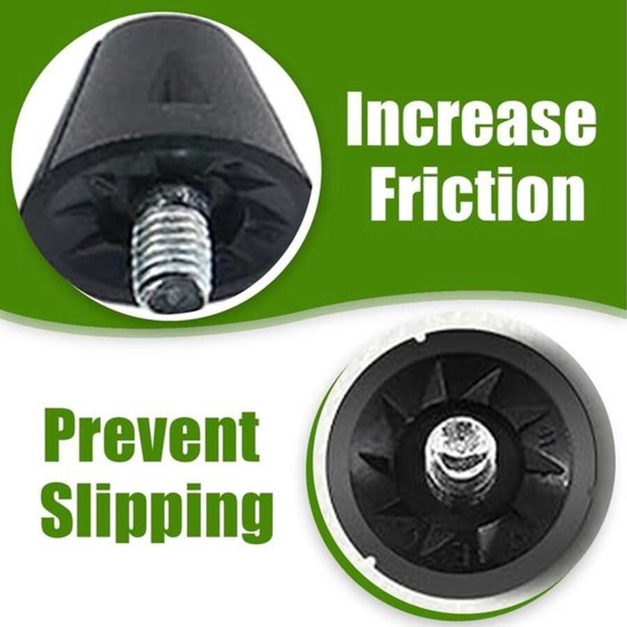 Vervangende noppen Nylon studs 8 stuks met metalen kop geschikt voor voetbalschoenen (13 mm)