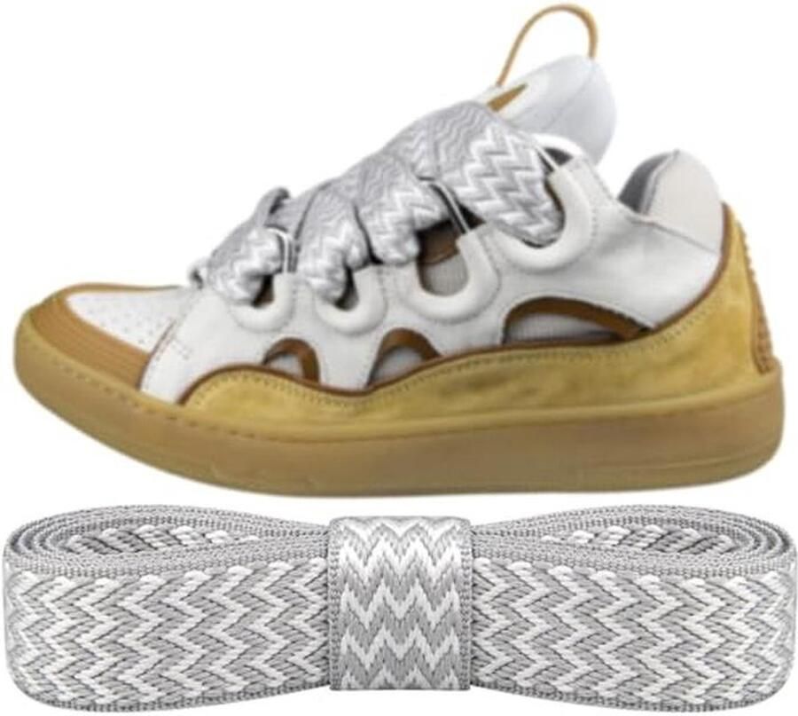 Vervangende Platte Schoenveters Breed met Franjes voor Sneakers