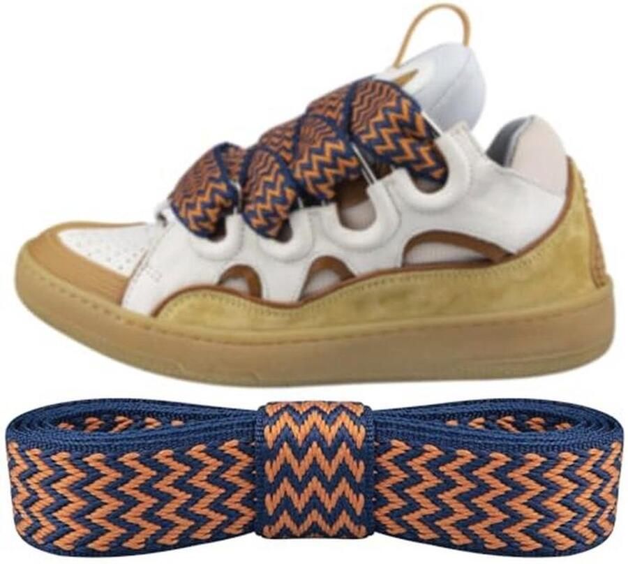 Vervangende Platte Schoenveters met Franjes Breed