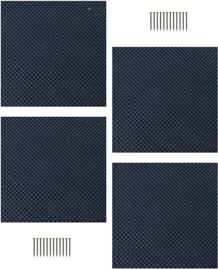 Vervangende Rubber Hielpads voor Schoenen 2 Paar Hielreparatie Pads Zwart 5.2mm Dikte Perfect voor Laarzen en Sneakers