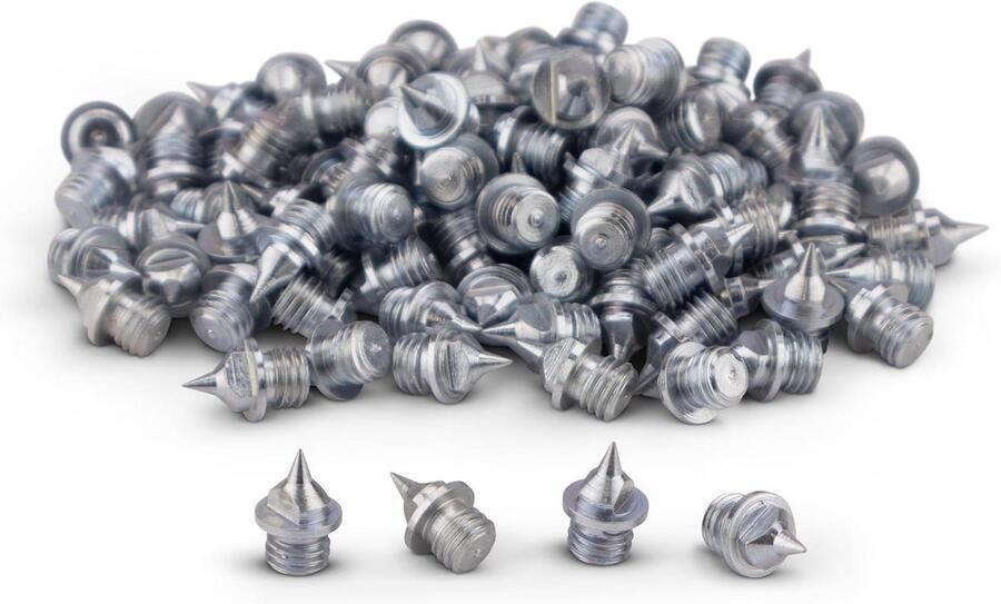 Vervangende Spikes Schoenpunten Noppen Atletiek Prestaties Puntige Versie 6 mm Zwart