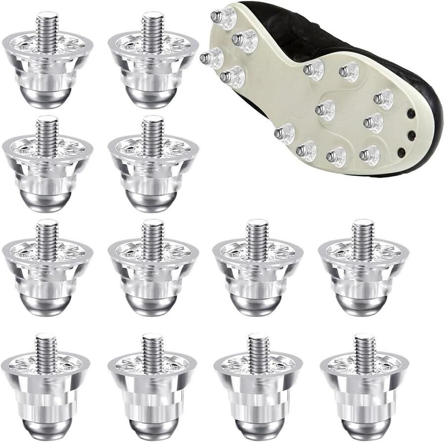 Vervangingsnoppen Voetbalschoenen Spikes Set Verbeter Grip Duurzaam Materiaal 12 Stuks Metaal