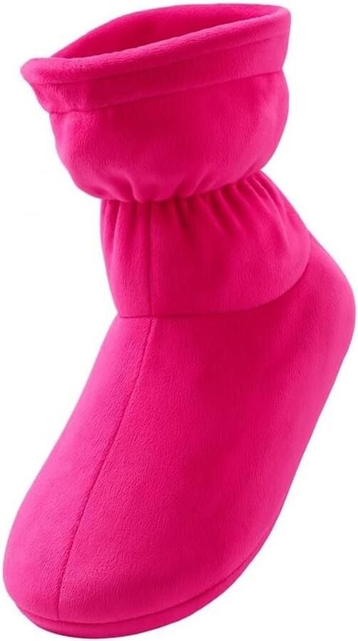 Verwarmbare Pantoffels Roze 37 41 EU Magnetronpantoffels met Linnenzaadvulling Voor en
