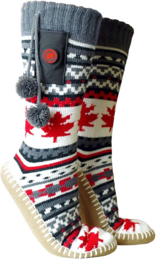 Verwarmde Pantoffels Met Sokken Elektrische Voetenwarmers Met Oplaadbare Batterij Antislipzool Thermisch Comfort voor Winter