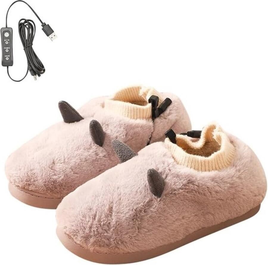 Verwarmde pantoffels voor en USB-voetwarmers met 3 warmtestanden