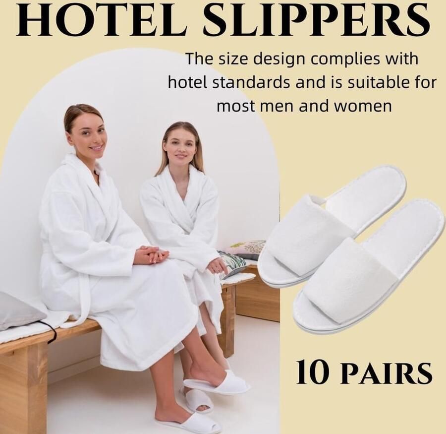 Verwisselbare slippers met antislip ideaal voor thuisgebruik hotels en spa's