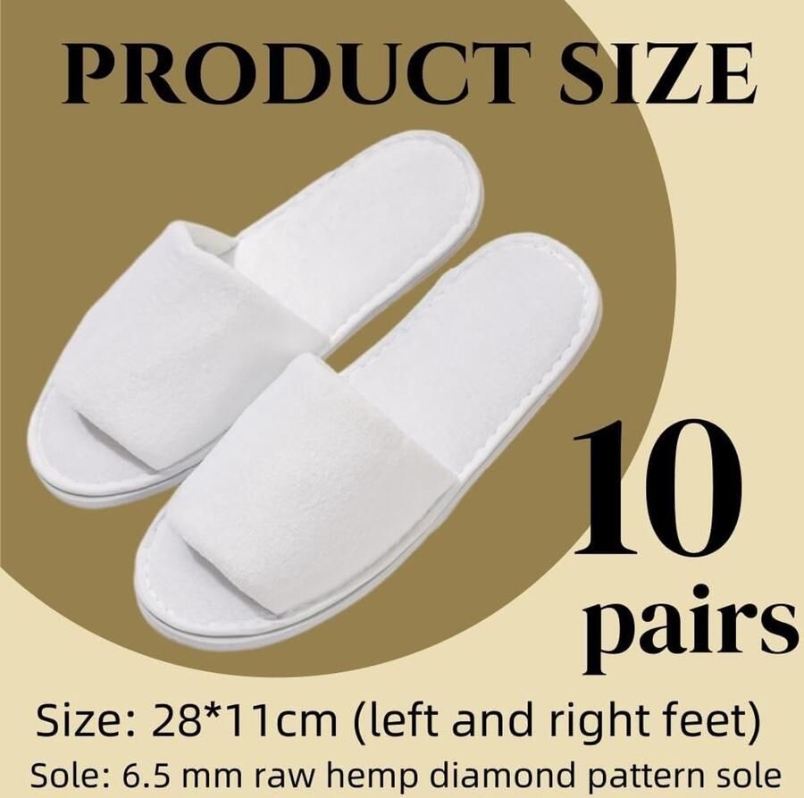 Verwen je gasten met comfortabele wegwerpslippers zonder slip ideaal voor hotels en wellnesscentra