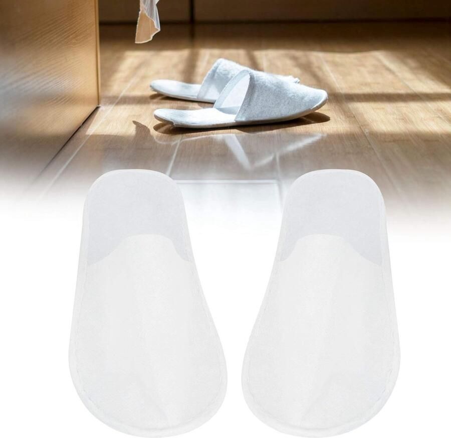 Verwisselbare Slippers voor Hotel en Spa 50 Paar Draagbare Antislip Slippers voor Reizen Comfortabele Slippers voor nen en van 3MM Niet-geweven Stof