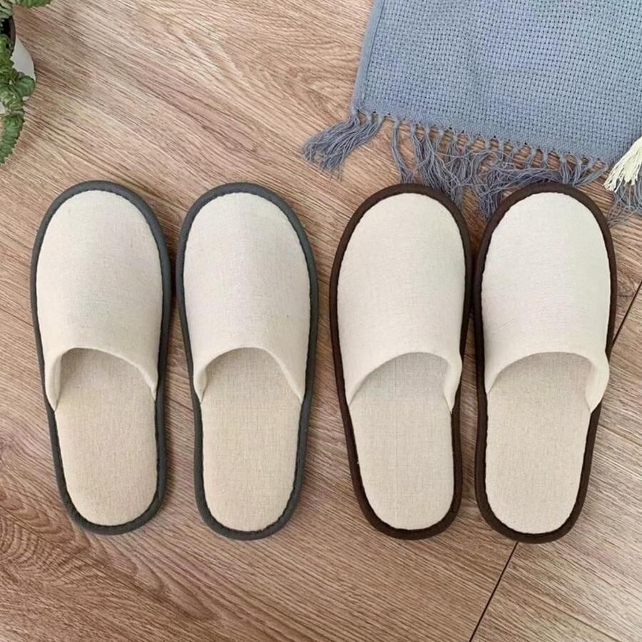 Verwisselbare wegwerpslippers voor nen en anti-slip ideaal voor hotels en spa's 50 paar in grijs en wit