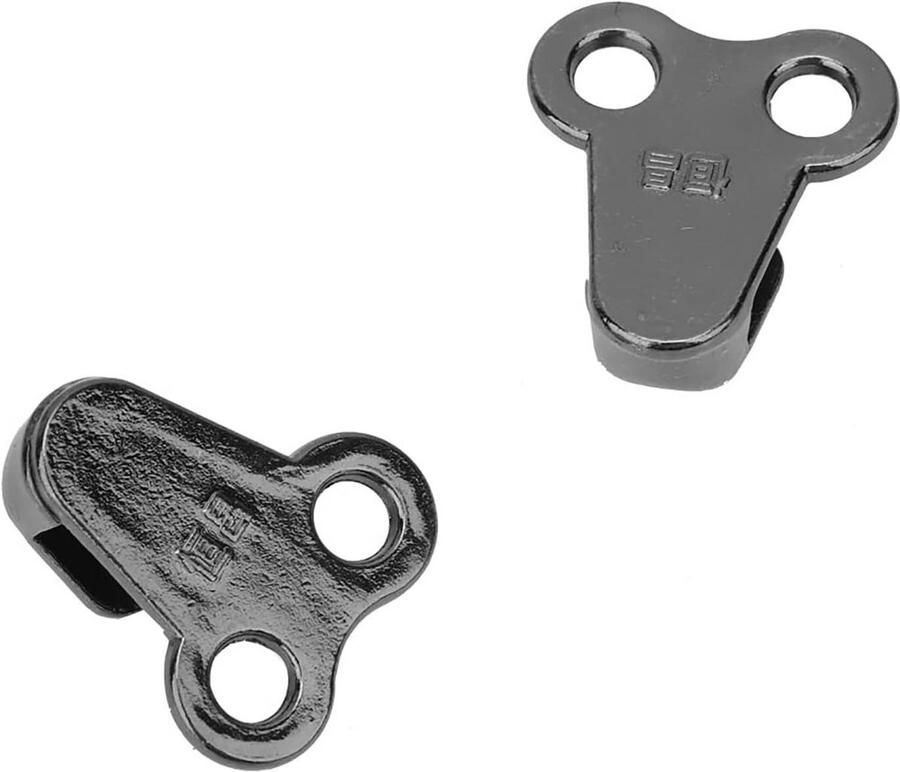 Veterhaak Reparatieset Veterbeslag Haken Laarzen Repareren Met Klinknagels 20 Set Zilver Zwart