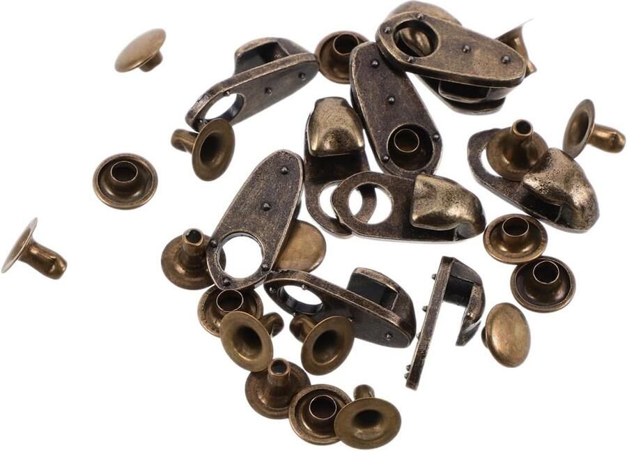 Veterhaken Schoenhaken Schoenen Repareren Stevige Legering 10 Stuks Koffie