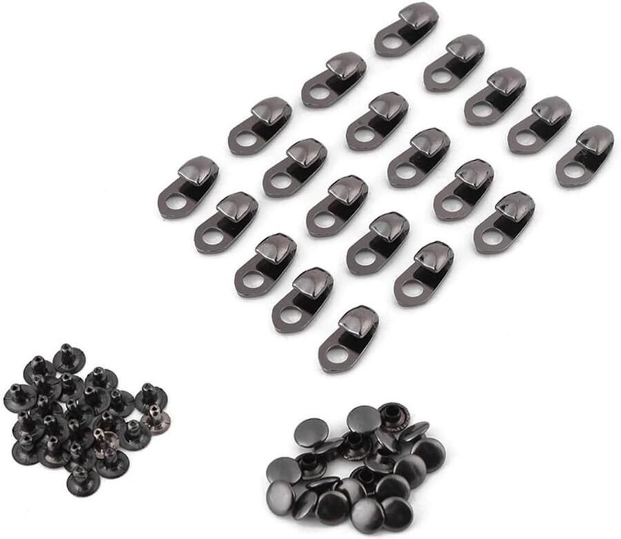 Veterhaken Set Klinknagel Decoratie Schoen Reparatie Slijtvast Metaal Stuks